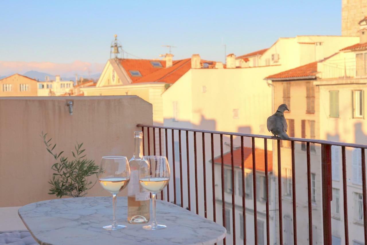 Clt - Unique Duplex & Terrace On The Provencal Market Antibes Exteriör bild