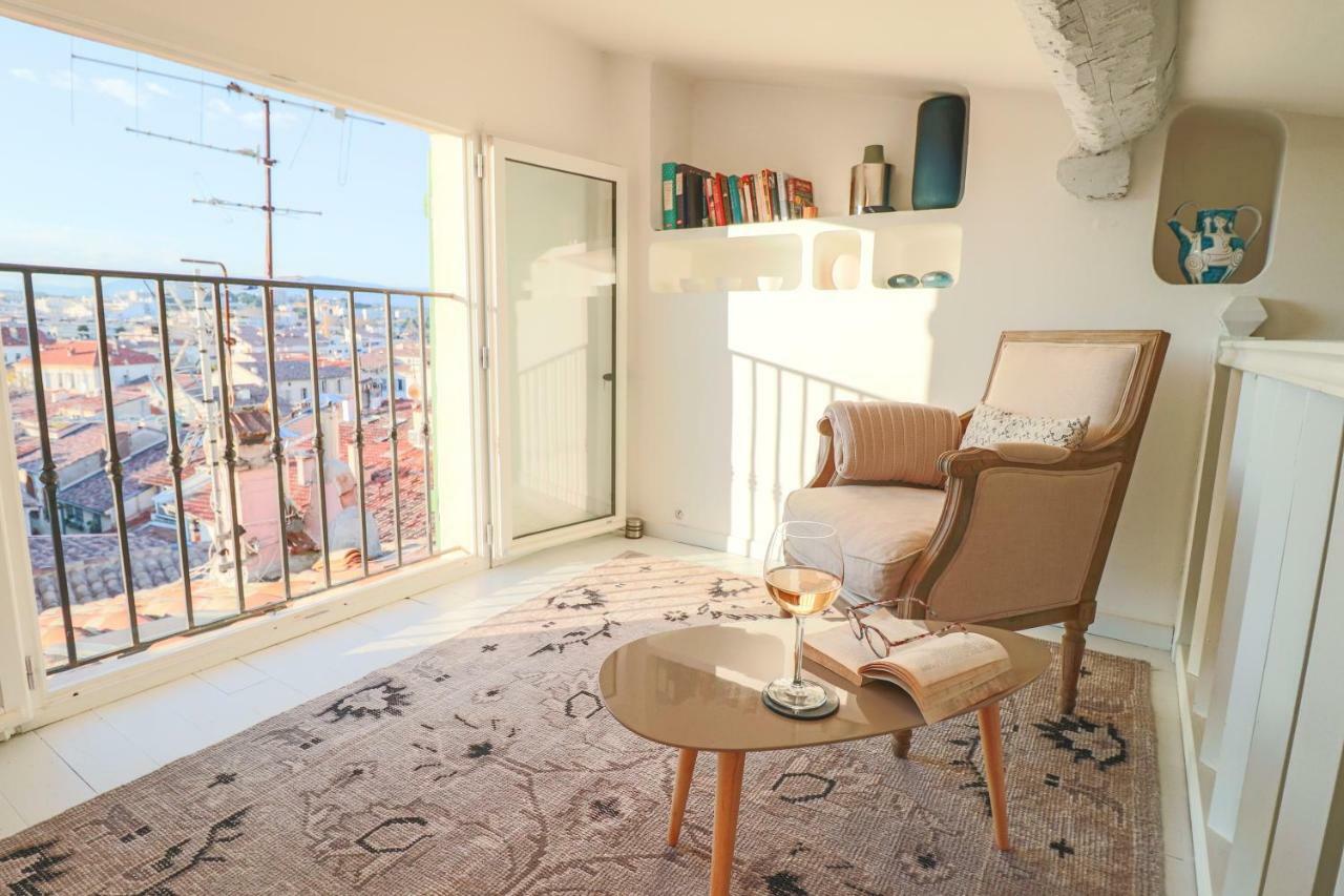 Clt - Unique Duplex & Terrace On The Provencal Market Antibes Exteriör bild